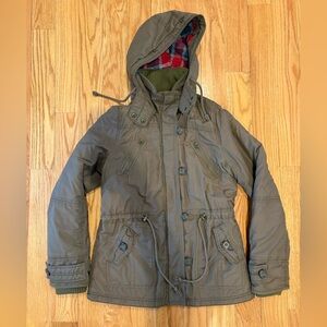 American Eagle Outfitters Utility Plaid-Lined Jacket
